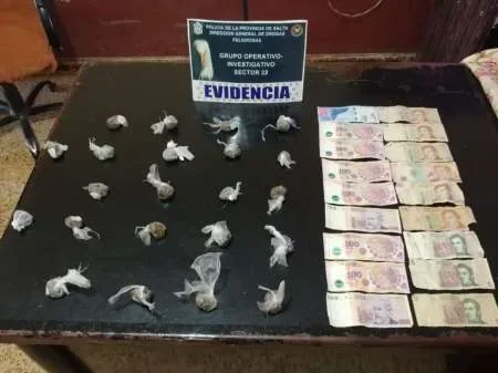Más de 20 personas detenidas por la venta de droga en Salta