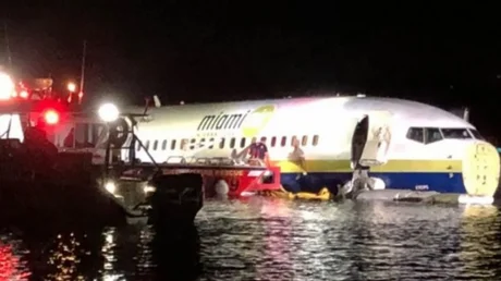 Un avión cayó a un río en Florida