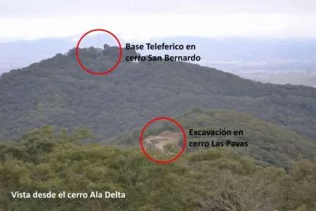 Se realizó una inspección ocular en los cerros Ala Delta y Las Pavas