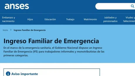 Beneficiarios de las AUH y AUE cobrarán el Ingreso Familiar de Emergencia desde el 3 de abril