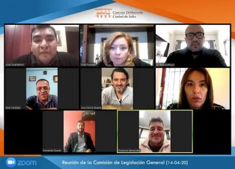 Concejales sesionan de manera virtual en Salta