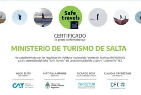 Salta fue escogida como primer destino seguro de Argentina en pandemia: recibió el sello "Safe Travels"