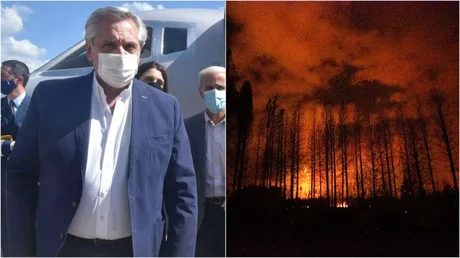 Alberto Fernández viaja a Chubut para recorrer las zonas afectadas por el incendio