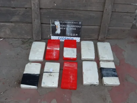 Secuestran más de 10 kilos de cocaína de una vivienda salteña