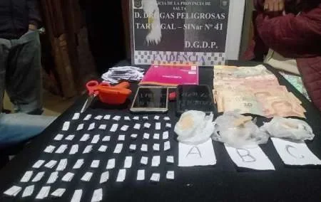 Detienen a una mujer por venta de drogas en Tartagal: le secuestraron 344 dosis de cocaína