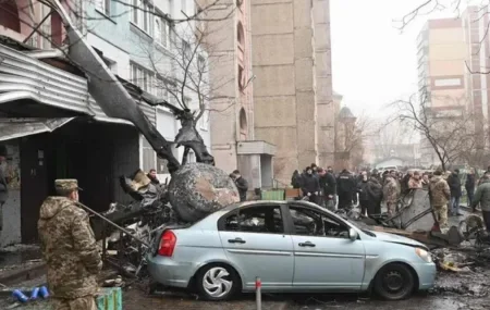 Un helicóptero cayó cerca de una guardería en Ucrania: murieron tres niños y el ministro del Interior, entre otros