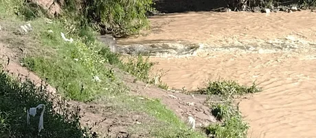 Aguas del Norte derrama líquidos cloacales en el río Arenales
