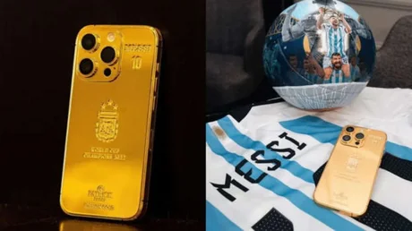 Messi regala celulares iPhones bañados en oro a los jugadores de la Selección Argentina