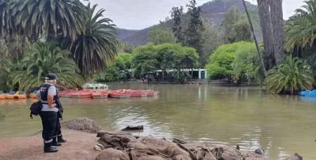 Lago del Parque San Martín: aseguran que no está contaminado y que las manchas son "normales"