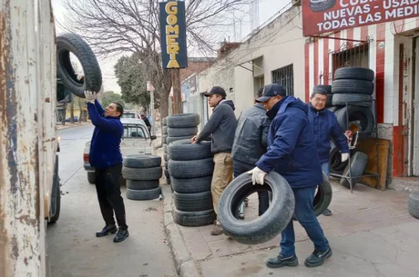 Incautaron 165 neumáticos de diversas gomerías de la ciudad
