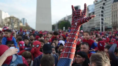 Argentina tiene el récord de la mayor cantidad de "Spiderman" reunidos en un mismo lugar