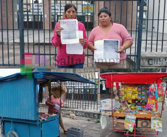 Vendedoras ambulantes juntan firmas para que le permitan trabajar en la escuela Ara General Belgrano