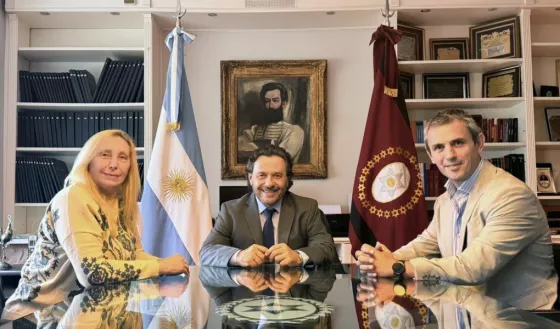 Sáenz recibió a Karina Milei y Martín Menem en Casa de Gobierno